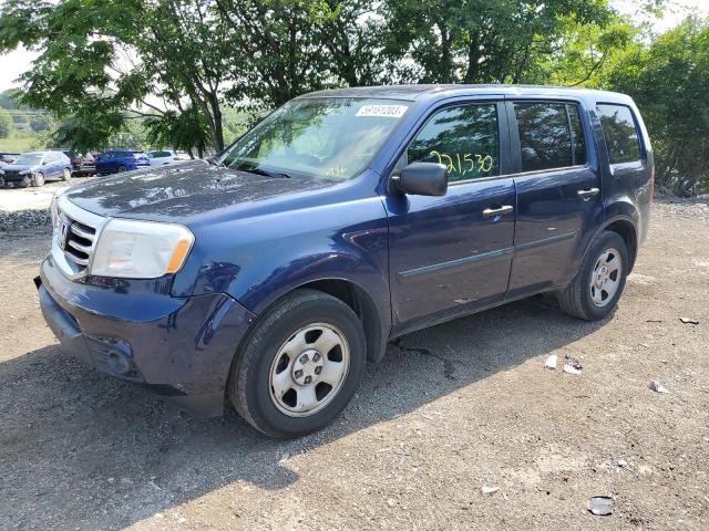 HONDA PILOT LX 2015 with VIN 5FNYF3H29FB007466 - Photo from auction