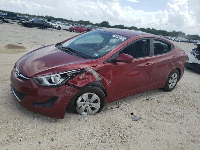 HYUNDAI ELANTRA SE 2016 with VIN 5NPDH4AE1GH697350 - Photo from auction