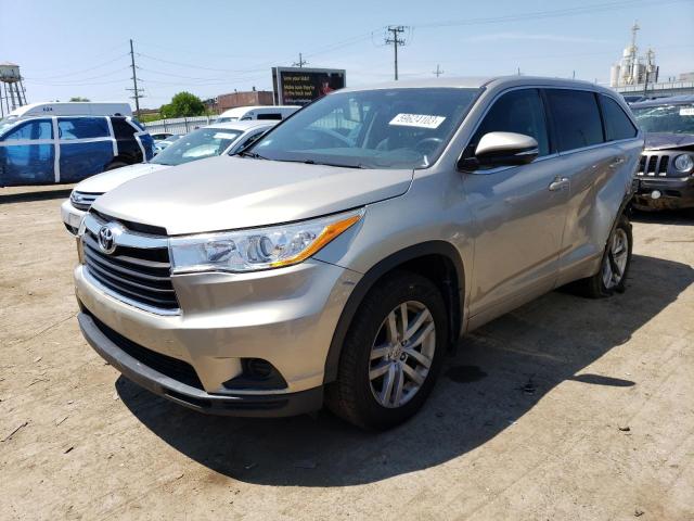 TOYOTA HIGHLANDER 2014 with VIN 5TDBKRFH8ES024331 - Photo from auction