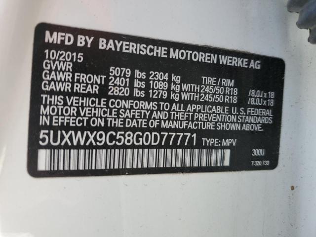 Photo 14 from auction – 2016 BMW X3 XDRIVE2 with VIN 5UXWX9C58G0D77771
