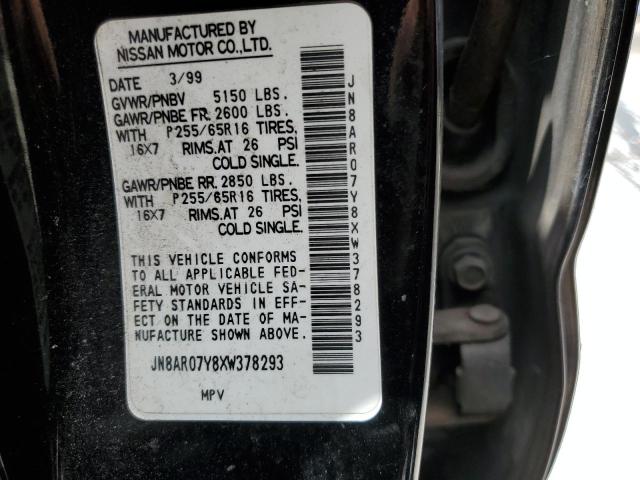 Photo 14 from auction – 1999 NISSAN PATHFINDER with VIN JN8AR07Y8XW378293