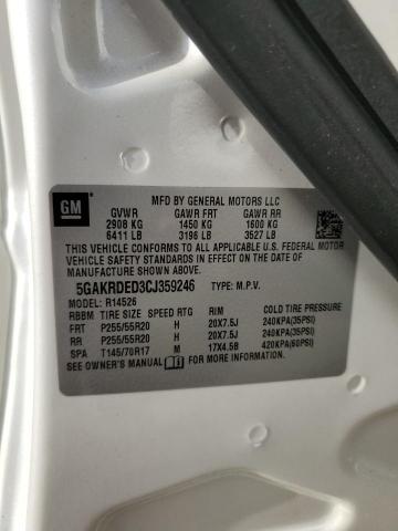 Photo 14 from auction – 2012 BUICK ENCLAVE with VIN 5GAKRDED3CJ359246