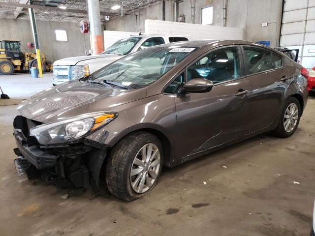 KIA FORTE LX 2014 with VIN KNAFX4A60E5060335 - Photo from auction