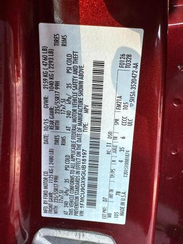 Photo 10 from auction – 2016 FORD ESCAPE SE with VIN 1FMCU9GX9GUB18197