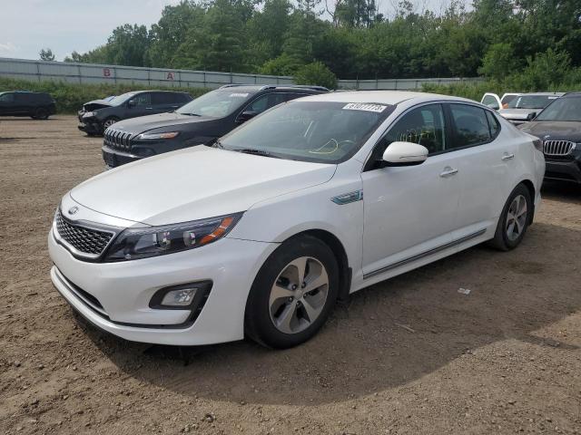 KIA OPTIMA HYB 2015 with VIN KNAGM4AD9F5077874 - Photo from auction