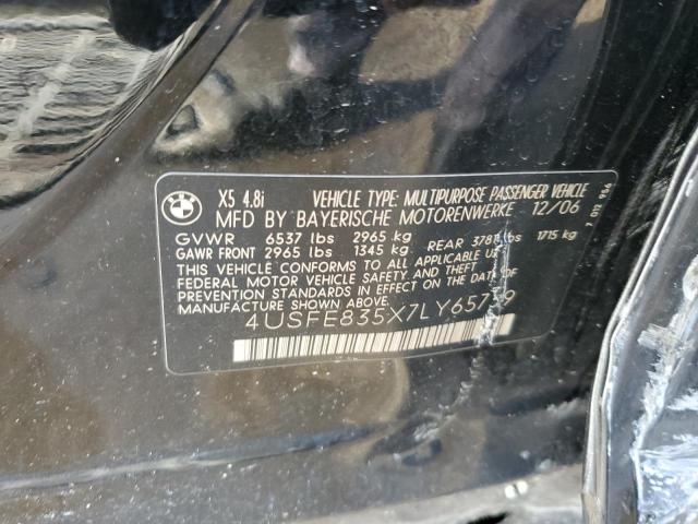 صورة رقم 14 من المزاد - 2007 BMW X5 4.8I مع VIN 4USFE835X7LY65739
