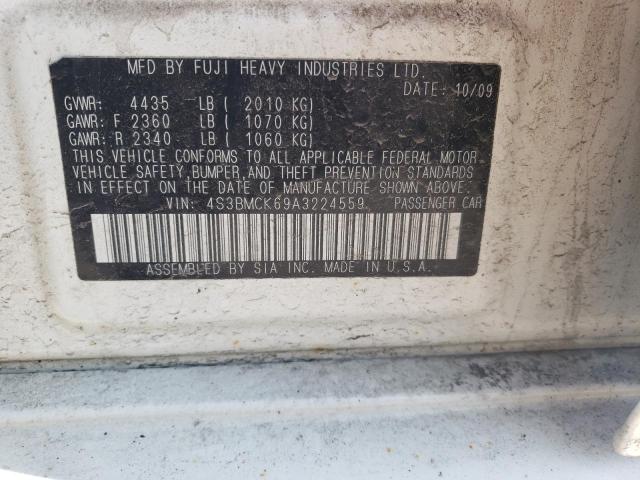 Photo 14 from auction – 2010 SUBARU LEGACY 2.5 with VIN 4S3BMCK69A3224559