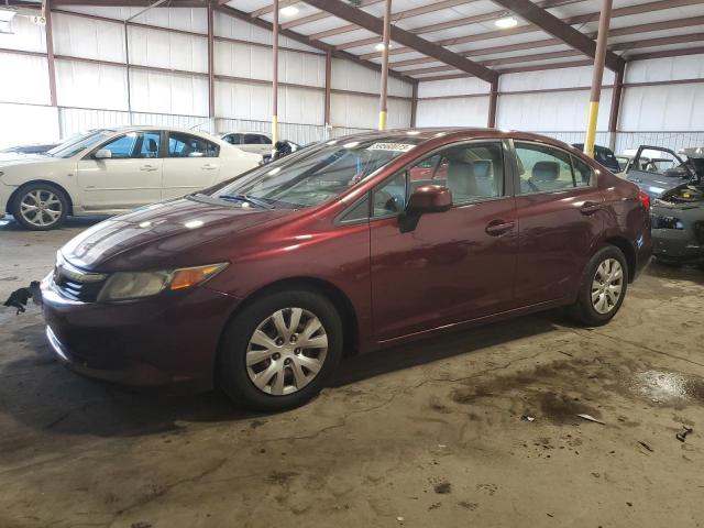 HONDA CIVIC LX 2012 with VIN 19XFB2F55CE319943 - Photo from auction
