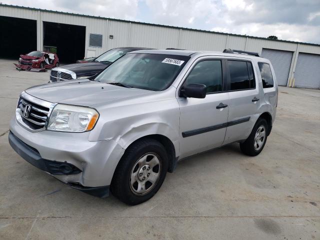 HONDA PILOT LX 2015 with VIN 5FNYF3H22FB005803 - Photo from auction