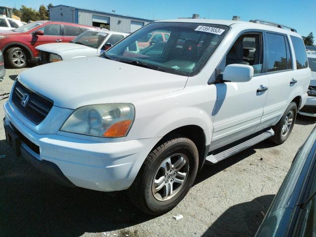 HONDA PILOT 2004 with VIN 2HKYF18584H609935 - Photo from auction