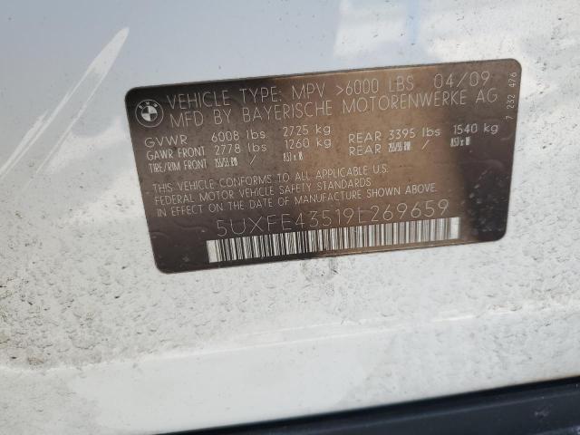 Photo 14 from auction – 2009 BMW X5 with VIN 5UXFE43519L269659
