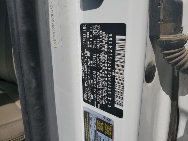 Photo 14 from auction – 2016 KIA SORENTO EX with VIN 5XYPHDA57GG124196