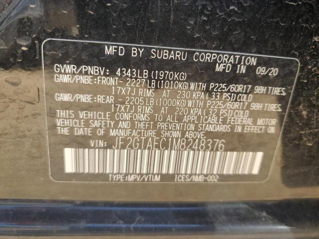 Photo 14 from auction – 2021 SUBARU CROSSTREK with VIN JF2GTAEC1M8248376