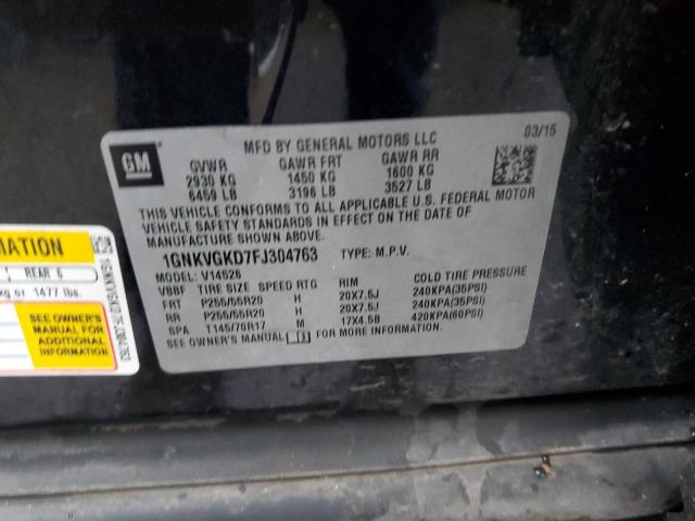 Photo 14 from auction – 2015 CHEVROLET TRAVERSE L with VIN 1GNKVGKD7FJ304763
