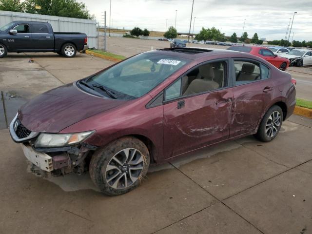 HONDA CIVIC EX 2014 with VIN 19XFB2F85EE078477 - Photo from auction