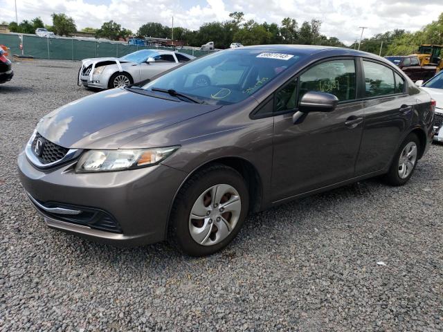 HONDA CIVIC LX 2014 with VIN 19XFB2F58EE014343 - Photo from auction