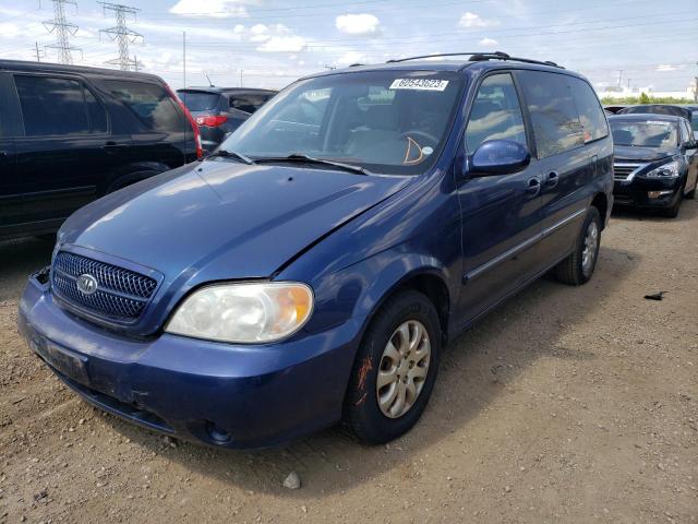 KIA SEDONA EX 2004 with VIN KNDUP131546591341 - Photo from auction