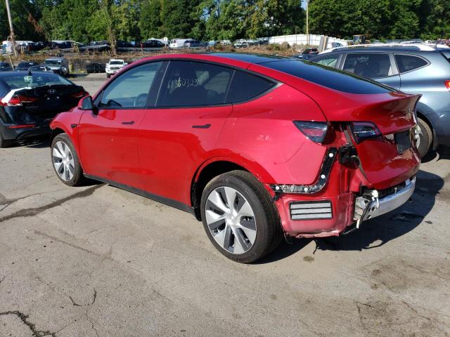 Photo 2 from auction – 2020 TESLA MODEL Y with VIN 5YJYGDEE6LF030345