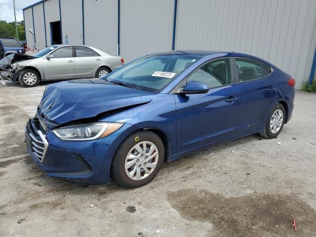 HYUNDAI ELANTRA SE 2017 with VIN 5NPD74LF2HH196753 - Photo from auction