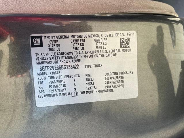 Photo 10 from auction – 2011 GMC SIERRA K15 with VIN 3GTP2VE36BG255422