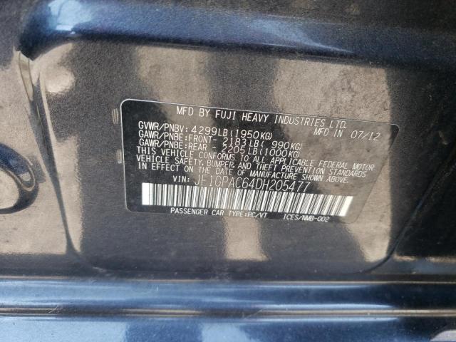 Photo 14 from auction – 2013 SUBARU IMPREZA PR with VIN JF1GPAC64DH205477