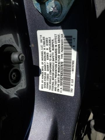 Photo 14 from auction – 2014 HONDA CIVIC EX with VIN 19XFB2F83EE237870