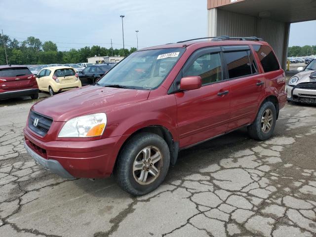 HONDA PILOT EXL 2004 with VIN 2HKYF18554H513633 - Photo from auction