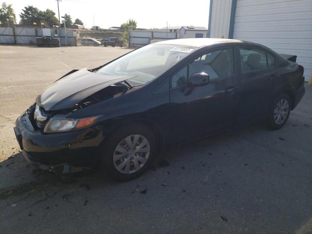 HONDA CIVIC LX 2012 with VIN 2HGFB2F50CH587370 - Photo from auction