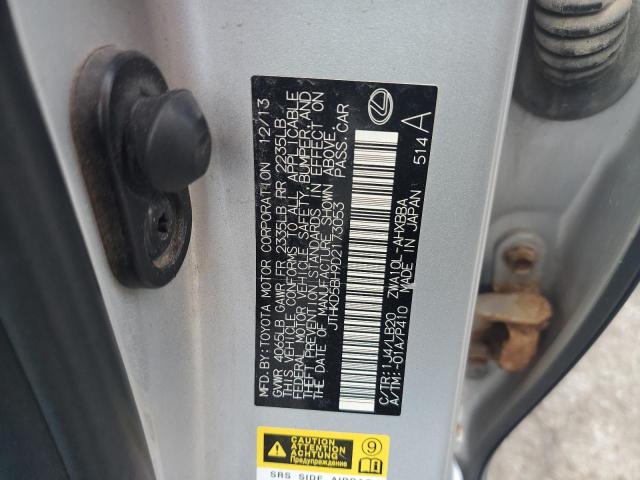 Photo 14 from auction – 2013 LEXUS CT 200 with VIN JTHKD5BH9D2173053