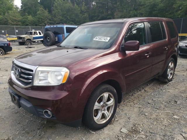HONDA PILOT EXL 2012 with VIN 5FNYF4H67CB032130 - Photo from auction