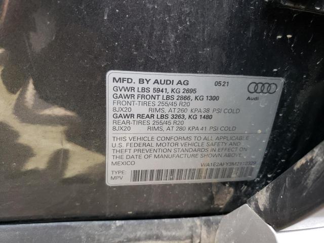 Снимка 14 от търг – 2021 AUDI Q5 E PREMI с VIN WA1E2AFY3M2112329