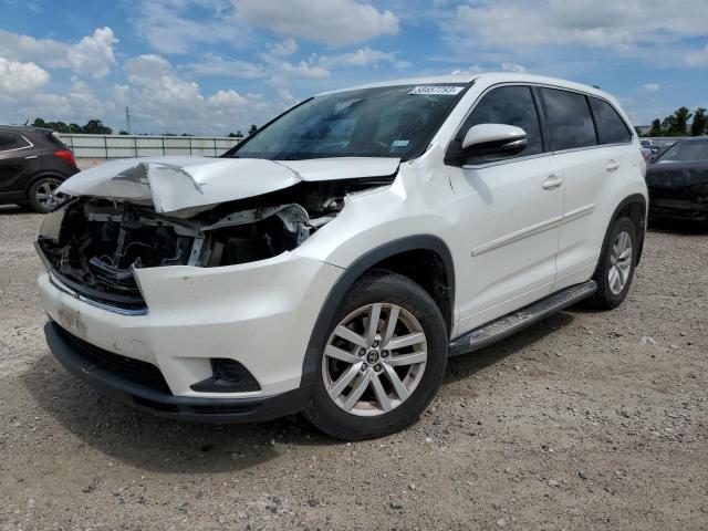 TOYOTA HIGHLANDER 2016 with VIN 5TDZKRFH8GS150013 - Photo from auction