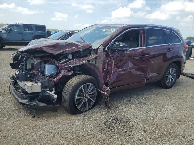 TOYOTA HIGHLANDER 2018 with VIN 5TDJZRFH7JS850766 - Photo from auction