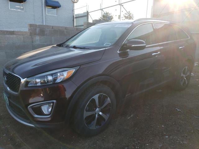 KIA SORENTO EX 2016 with VIN 5XYPHDA12GG025704 - Photo from auction