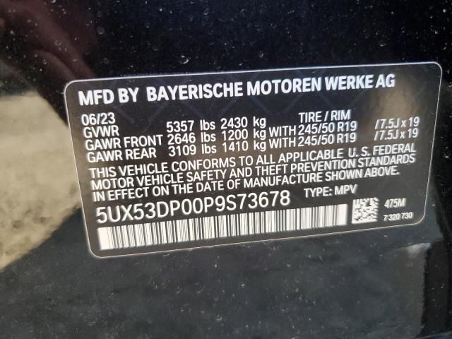 Photo 14 from auction – 2023 BMW X3 XDRIVE3 with VIN 5UX53DP00P9S73678