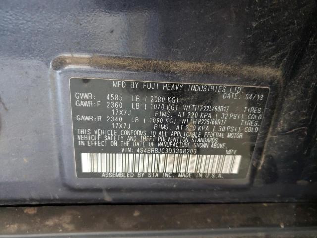 Photo 14 from auction – 2013 SUBARU OUTBACK 2. with VIN 4S4BRBJC3D3308203