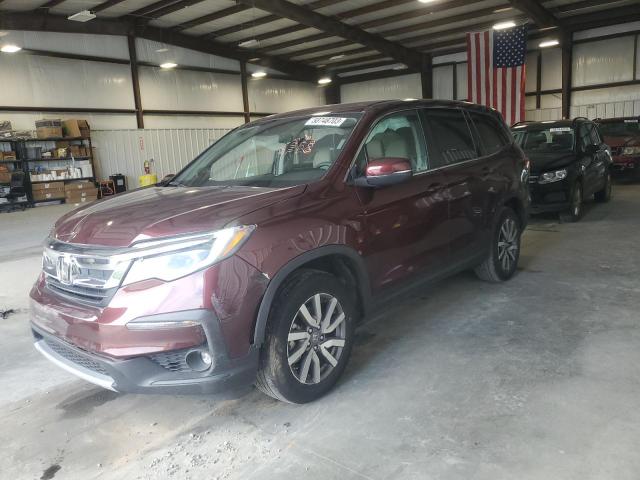 HONDA PILOT EX 2021 with VIN 5FNYF5H30MB020544 - Photo from auction