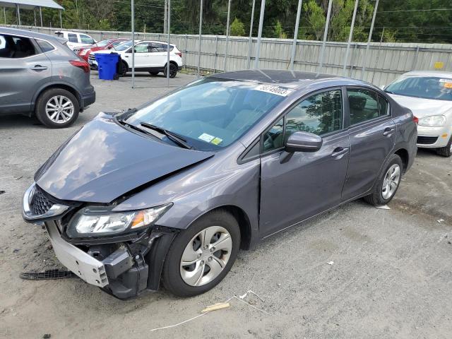 HONDA CIVIC LX 2014 with VIN 19XFB2F57EE239353 - Photo from auction