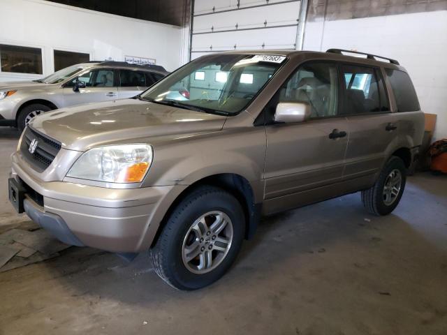 HONDA PILOT EXL 2004 with VIN 2HKYF18524H615794 - Photo from auction