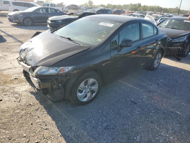 HONDA CIVIC LX 2013 with VIN 19XFB2F55DE071386 - Photo from auction