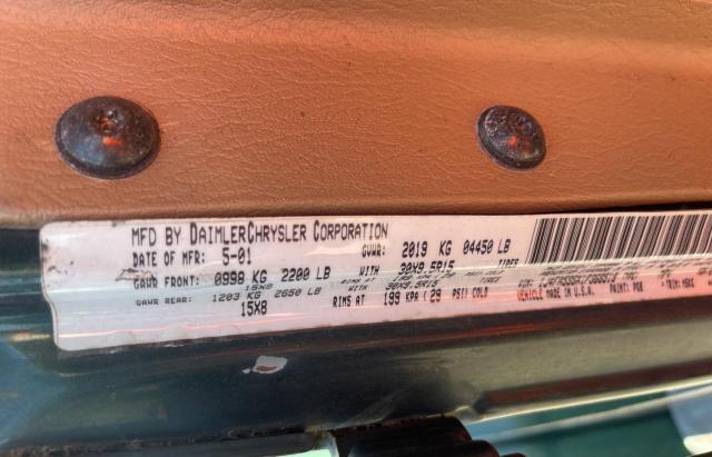 Photo 10 from auction – 2001 JEEP WRANGLER / with VIN 1J4FA59SX1P368519