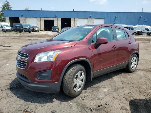 CHEVROLET TRAX LS 2016 with VIN 3GNCJKSBXGL264285 - Photo from auction