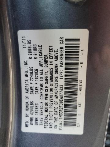 Photo 10 from auction – 2014 HONDA ACCORD LX with VIN 1HGCR2F38EA077833
