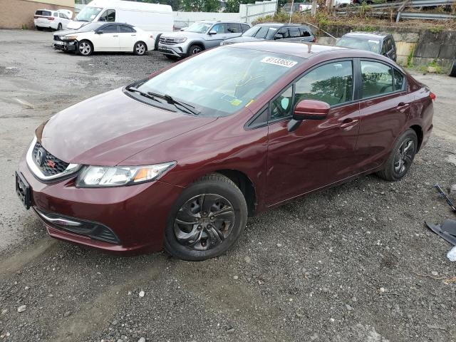 Photo 1 from auction – 2015 HONDA CIVIC LX with VIN 19XFB2F54FE297101