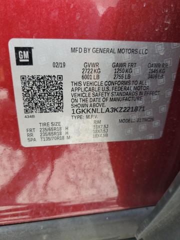 Photo 14 from auction – 2019 GMC ACADIA SLE with VIN 1GKKNLLA3KZ221871