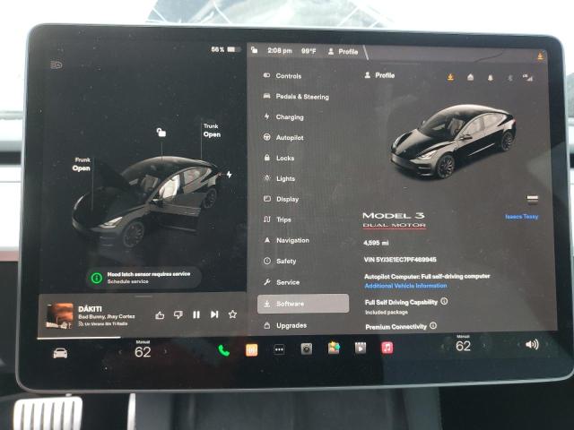 Photo 9 from auction – 2023 TESLA MODEL 3 with VIN 5YJ3E1EC7PF469945