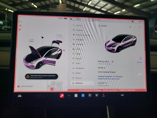 Photo 9 from auction – 2018 TESLA MODEL 3 with VIN 5YJ3E1EA3JF153934