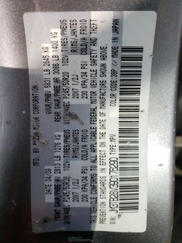 Photo 14 from auction – 2009 MAZDA CX-9 with VIN JM3TB28V390176290