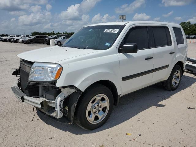 HONDA PILOT LX 2014 with VIN 5FNYF3H25EB001436 - Photo from auction