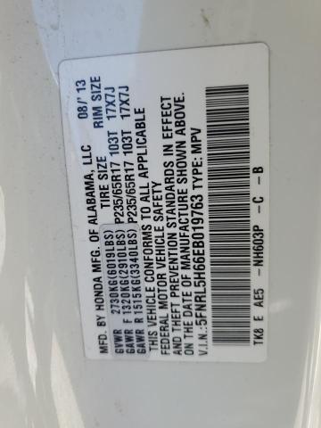 Photo 14 from auction – 2014 HONDA ODYSSEY EX with VIN 5FNRL5H66EB019763